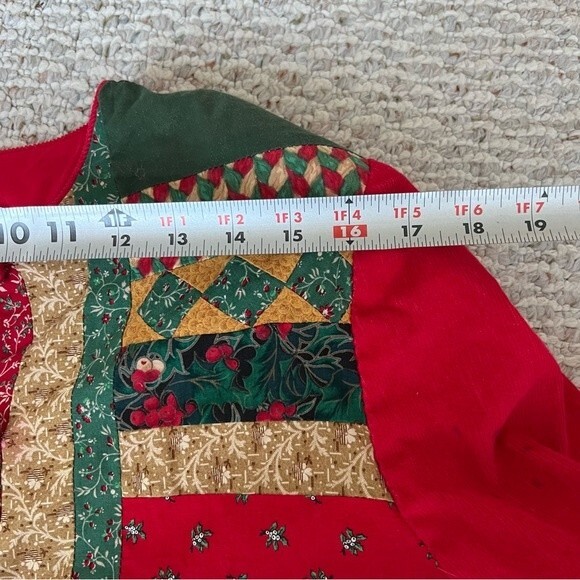 Vintage Calico Collectibles patchwork Christmas jacket - Picture 6 of 11